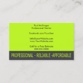 Professional Painter Business Card 名刺 (正面)
