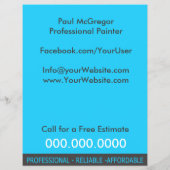Professional Painter Discount Flyer チラシ (裏面)