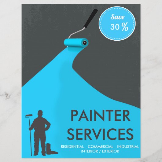 Professional Painter Discount Flyer チラシ (正面)