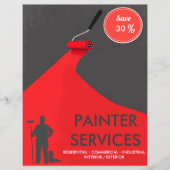 Professional Painter Discount Flyer チラシ (正面)