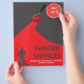 Professional Painter Discount Flyer チラシ (手)