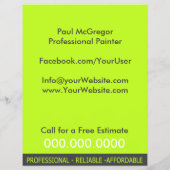 Professional Painter Flyer チラシ (裏面)