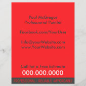 Professional Painter Flyer チラシ (裏面)