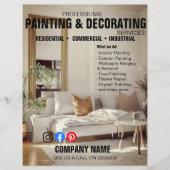Professional Painting & Decorating Service Flyer | チラシ (正面)