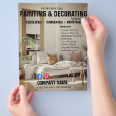 Professional Painting & Decorating Service Flyer | チラシ (手)