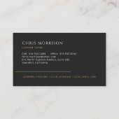 Professional Painting Service Gold Black 名刺 (裏面)