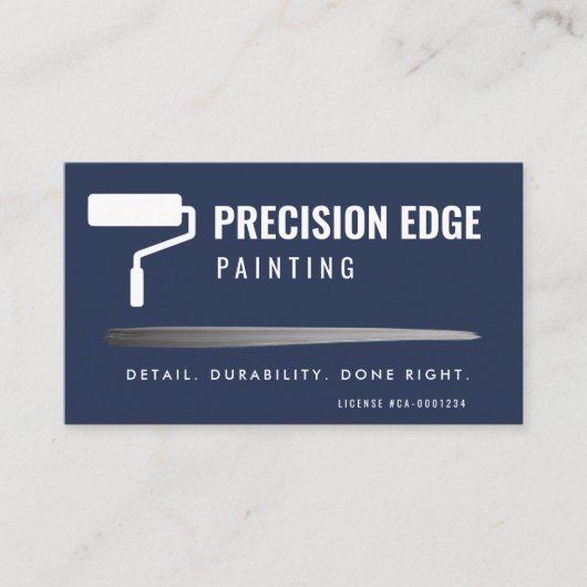 Professional Painting Service Navy Blue  名刺 (正面)
