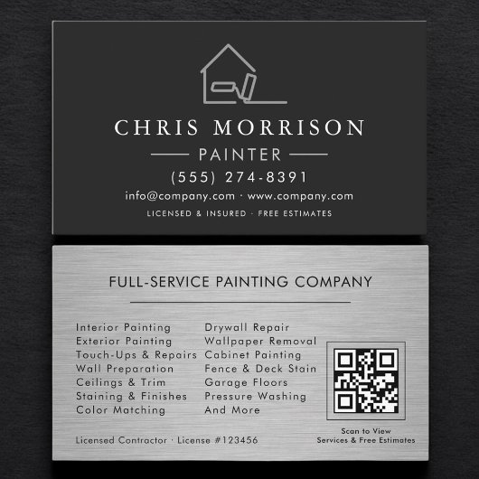 Professional Painting Service QR Code 名刺