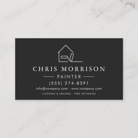 Professional Painting Service QR Code 名刺 (正面)