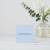 Professional pale blue modern minimalist name エンクロージャーカード (スタンド正面)