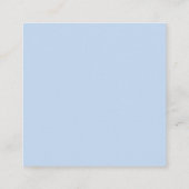 Professional pale blue modern minimalist name エンクロージャーカード (裏面)