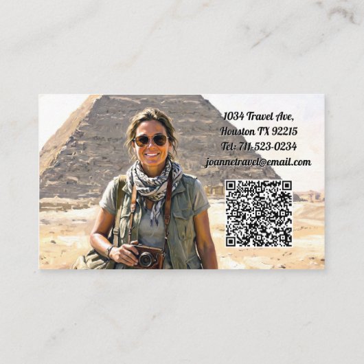 Professional Personal Tour Guide Business Card 名刺 (裏面)