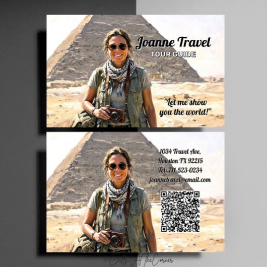 Professional Personal Tour Guide Business Card 名刺