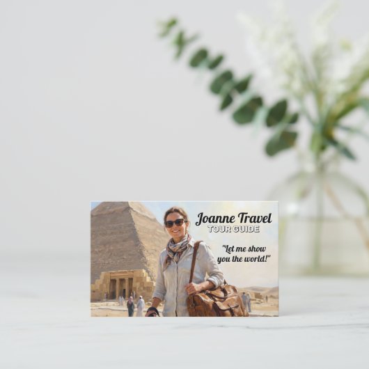 Professional Personal Tour Guide Pyramid 名刺 (スタンド正面)