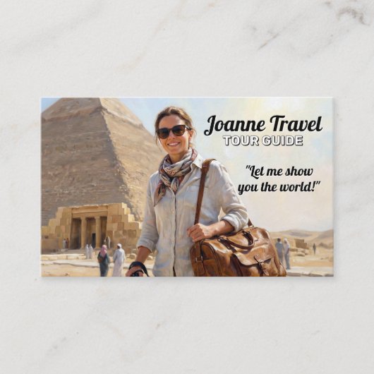 Professional Personal Tour Guide Pyramid 名刺 (正面)