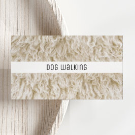 Professional Pet Business Cards Dog Walker Service 名刺