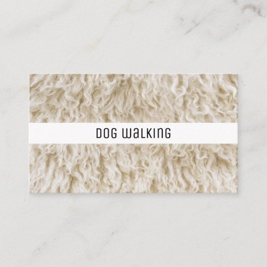 Professional Pet Business Cards Dog Walker Service 名刺 (正面)
