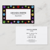 Professional Pet Grooming & Animal Care 名刺 (正面/裏面)