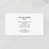 Professional Pet Grooming & Animal Care 名刺 (裏面)