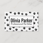 Professional Pet Sitter Business Card 名刺 (正面)