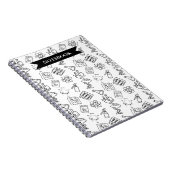 Professional Pharmacy Icon Pattern Notebook ノートブック (右側)