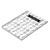 Professional Pharmacy Icon Pattern Notebook ノートブック (左側)