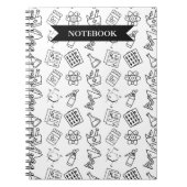 Professional Pharmacy Icon Pattern Notebook ノートブック (正面)