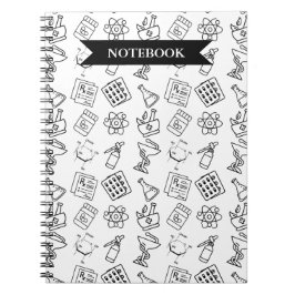 Professional Pharmacy Icon Pattern Notebook ノートブック