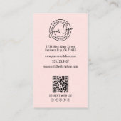 Professional Photo Logo Vertical Pink  名刺 (裏面)
