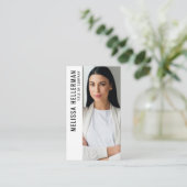 Professional Photo QR Code Company Logo Vertical 名刺 (スタンド正面)