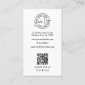 Professional Photo QR Code Company Logo Vertical 名刺 (裏面)