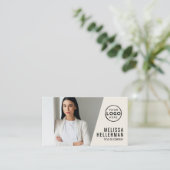Professional Photo QR Code Company Your Logo 名刺 (スタンド正面)