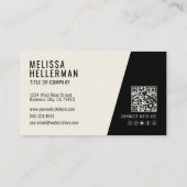 Professional Photo QR Code Company Your Logo 名刺 (裏面)