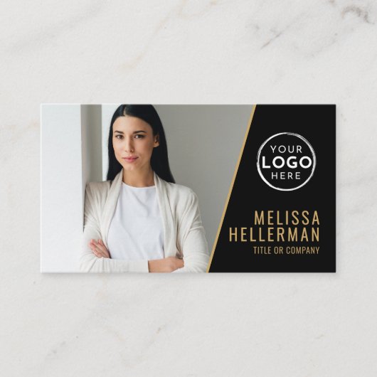 Professional Photo QR Code Company Your Logo 名刺 (正面)