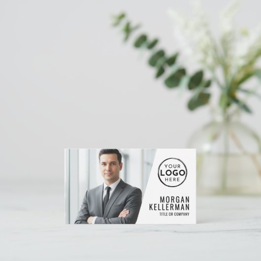 Professional Photo QR Code Company Your Logo 名刺 (スタンド正面)