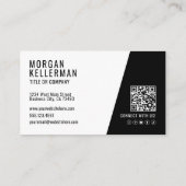 Professional Photo QR Code Company Your Logo 名刺 (裏面)