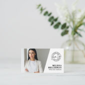 Professional Photo QR Code Company Your Logo 名刺 (スタンド正面)