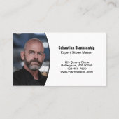 Professional Photo QR Code Stone Wall 名刺 (裏面)