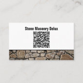 Professional Photo QR Code Stone Wall 名刺 (正面)
