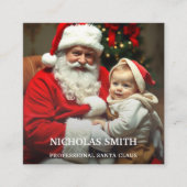 Professional Photo Santa Claus QR code スクエア名刺 (正面)