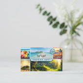 Professional Photo Travel Agency Business Card 名刺 (スタンド正面)