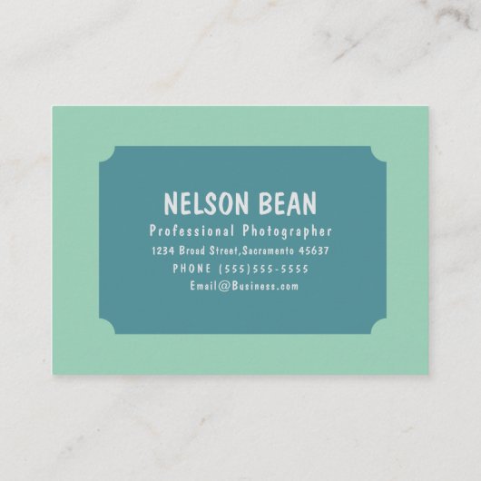 Professional  photographer bold chic 名刺 (裏面)