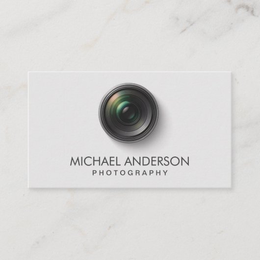 Professional Photographer camera lens Photography  名刺 (正面)