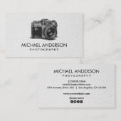 Professional Photographer camera logo Photography  名刺 (正面/裏面)
