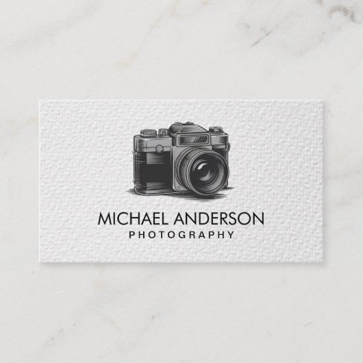 Professional Photographer camera logo Photography  名刺 (正面)