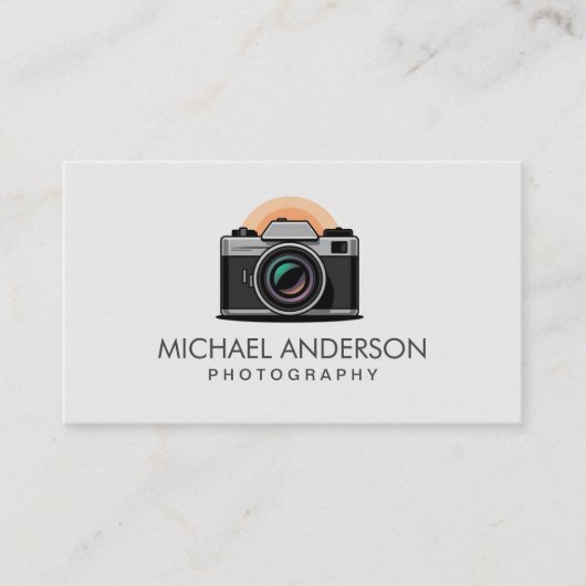 Professional Photographer camera logo Photography  名刺 (正面)