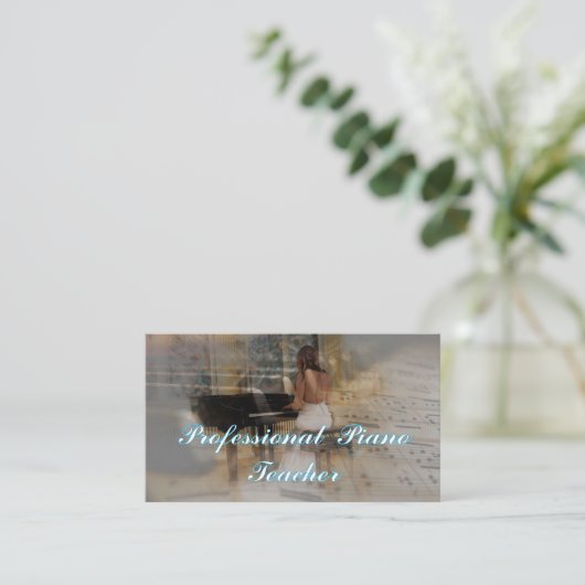 Professional  Piano Teacher  名刺 (スタンド正面)