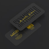 Professional Pilot Drone Operator Yellow Black 名刺