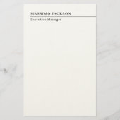 Professional plain minimalist modern name title 便箋 (正面)