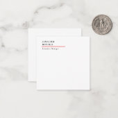 Professional plain minimalist modern trendy ノートカード (正面/裏面インサイチュ)